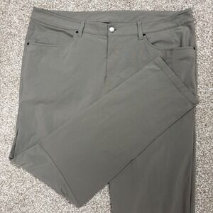 Lululemon ABC Pants 5-Pocket Men's 38x32 Slim Fit Warpstreme Grey Chino Trousers